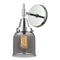 Caden Sconce shown in the Polished Chrome finish with a Plated Smoke shade