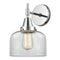 Caden Sconce shown in the Polished Chrome finish with a Clear shade