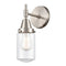 Caden Sconce shown in the Satin Nickel finish with a Clear shade