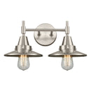 Caden Bath Vanity Light shown in the Satin Nickel finish with a Satin Nickel shade