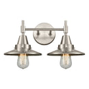 Caden Bath Vanity Light shown in the Satin Nickel finish with a Satin Nickel shade