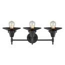 Innovations Lighting Caden 3 Light 26" Bath Vanity Light 447-3W-BK-M6-BK-LED