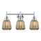 Caden Bath Vanity Light shown in the Polished Chrome finish with a Mercury shade