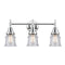 Caden Bath Vanity Light shown in the Polished Chrome finish with a Seedy shade