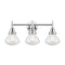 Caden Bath Vanity Light shown in the Polished Chrome finish with a Seedy shade