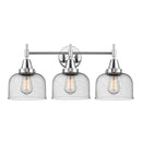 Caden Bath Vanity Light shown in the Polished Chrome finish with a Seedy shade