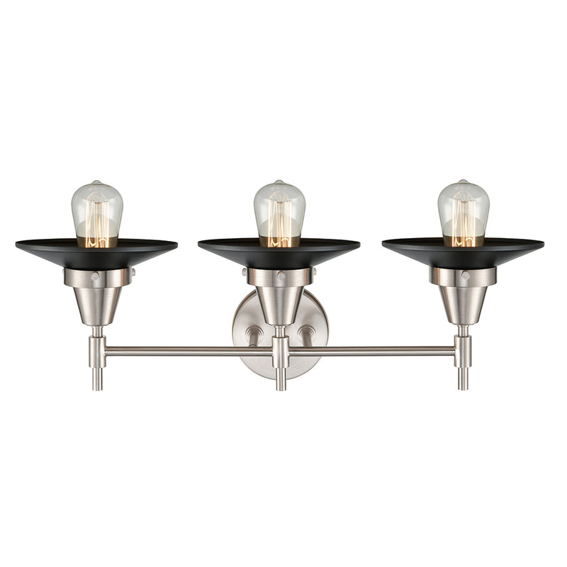 Innovations Lighting Caden 3 Light 26" Bath Vanity Light 447-3W-SN-M6-BK-LED