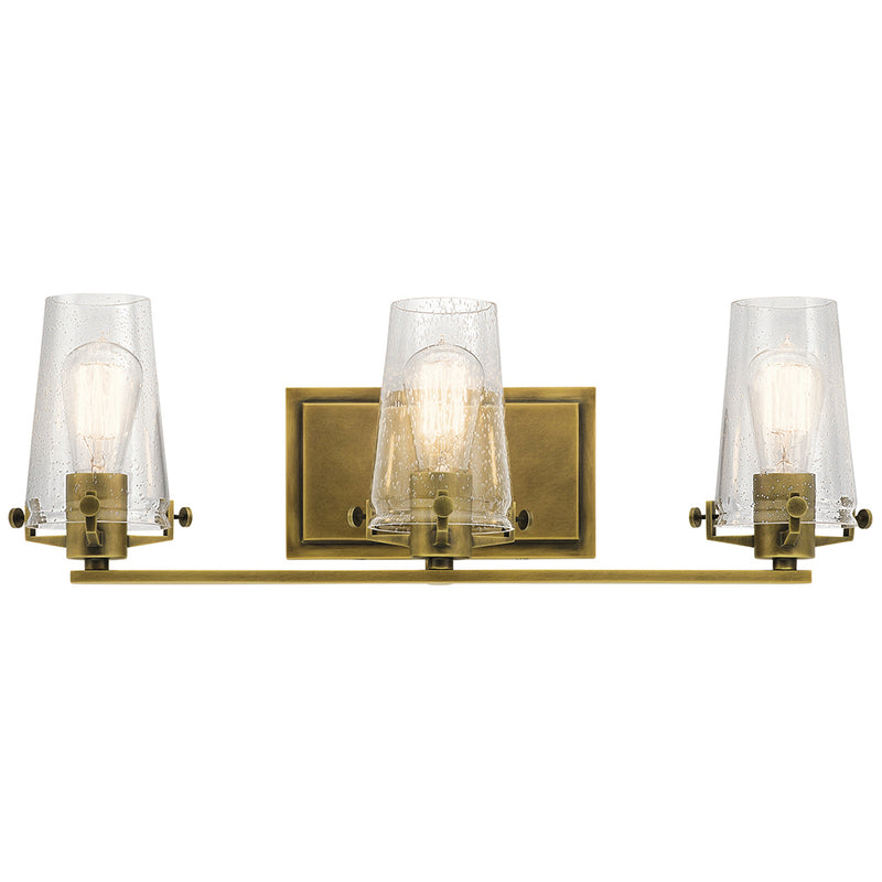 Kichler Alton 3 Light Vanity Light Natural Brass 45297NBR