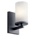 Kichler Crosby 1 Light Wall Sconce Black 45495BK