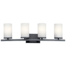 Kichler Crosby 4 Light Vanity Light Black 45498BK