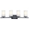 Kichler Crosby 4 Light Vanity Light Black 45498BK