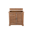 James Martin Savannah 36" Single Vanity Cabinet Driftwood with 3 cm Galala Beige Top 238-104-5511-3OGLB