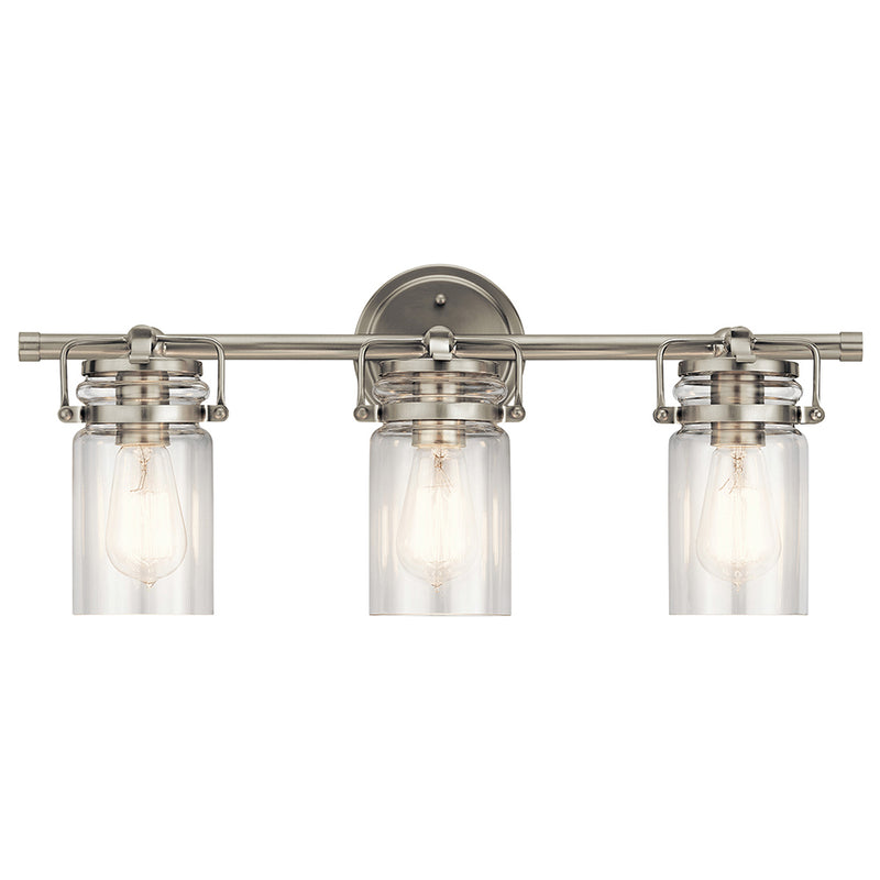 Kichler Brinley 3 Light Vanity Light Brushed Nickel 45689NI