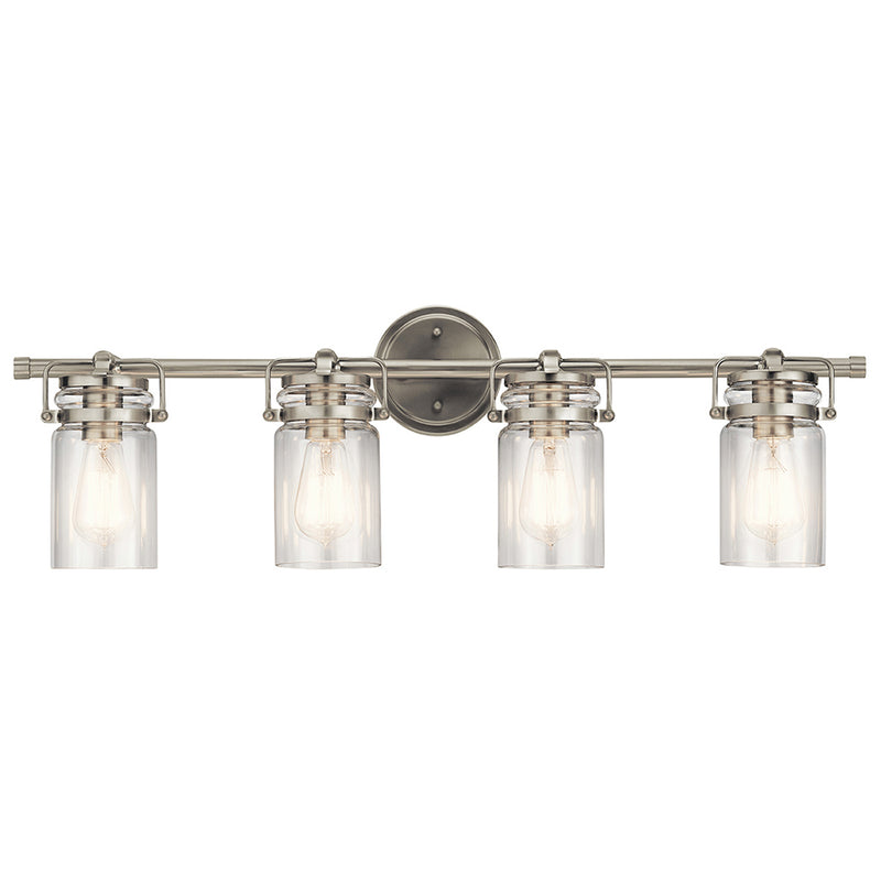 Kichler Brinley 4 Light Vanity Light Brushed Nickel 45690NI