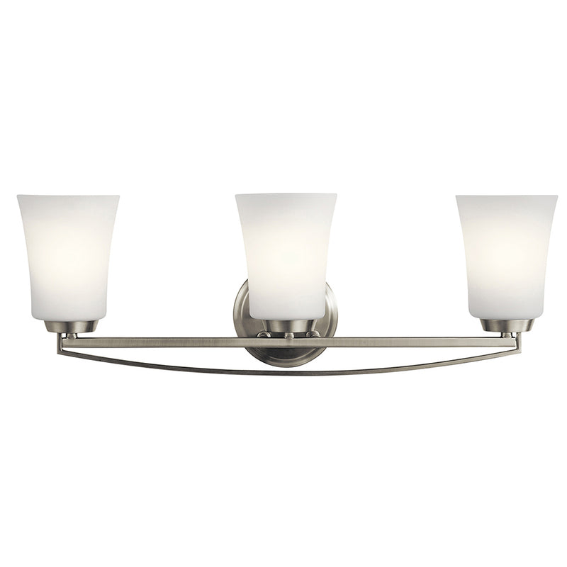 Kichler Tao 3 Light Vanity Light Brushed Nickel 45890NI