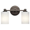 Kichler Joelson 2 Light Vanity Light with LED Bulbs Olde Bronze 45922OZL18