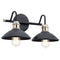 Kichler Clyde 2 Light Vanity Light Black 45944BK