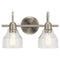 Kichler Avery 2 Light Vanity Light Brushed Nickel 45972NI