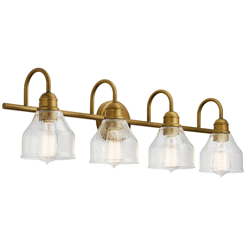 Kichler Avery 4 Light Vanity Light Natural Brass 45974NBR