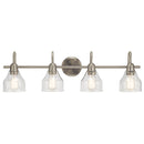 Kichler Avery 4 Light Vanity Light Brushed Nickel 45974NI