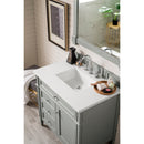 James Martin Brittany 36" Urban Gray Single Vanity with 3 cm Classic White Quartz Top 650-V36-UGR-3CLW