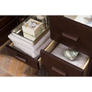 James Martin Portland 48" Single Vanity Burnished Mahogany with 3 cm Carrara Marble Top 620-V48-BNM-3CAR