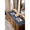 James Martin Providence 72" Double Vanity Cabinet Driftwood with 3 cm Charcoal Soapstone Quartz Top 238-105-5711-3CSP