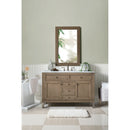 James Martin Chicago 48" Whitewashed Walnut Single Vanity with 3 cm Carrara Marble Top 305-V48-WWW-3CAR