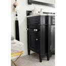 James Martin Brittany 46" Single Vanity Black Onyx with 3 cm Classic White Quartz Top 650-V46R-BKO-CLW