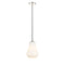 Fairfield Mini Pendant shown in the Polished Nickel finish with a Matte White shade