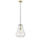 Fairfield Mini Pendant shown in the Brushed Brass finish with a Seedy shade