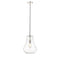 Fairfield Mini Pendant shown in the Polished Nickel finish with a Clear shade