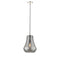 Fairfield Mini Pendant shown in the Polished Nickel finish with a Plated Smoke shade