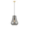 Fairfield Mini Pendant shown in the Satin Gold finish with a Plated Smoke shade