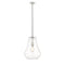 Fairfield Mini Pendant shown in the Brushed Satin Nickel finish with a Clear shade