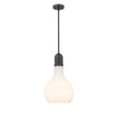 Amherst Mini Pendant shown in the Matte Black finish with a Matte White shade