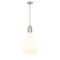 Amherst Pendant shown in the Brushed Satin Nickel finish with a Matte White shade