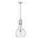 Amherst Mini Pendant shown in the Brushed Satin Nickel finish with a Seedy shade