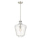 Lowell Mini Pendant shown in the Brushed Satin Nickel finish with a Seedy shade