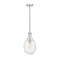 Salem Mini Pendant shown in the Brushed Satin Nickel finish with a Seedy shade