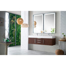 James Martin Mercer Island 59" Double Vanity Coffee Oak with Glossy White Composite Top 389-V59D-CFO-A-GW