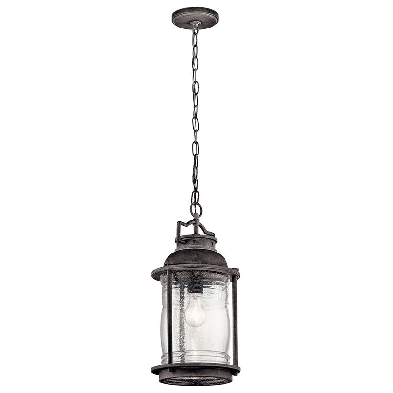 Kichler Ashland Bay 1 Light Pendant Weathered Zinc 49572WZC