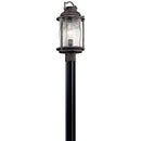 Kichler Ashland Bay 1 Light Post Light Weathered Zinc 49573WZC