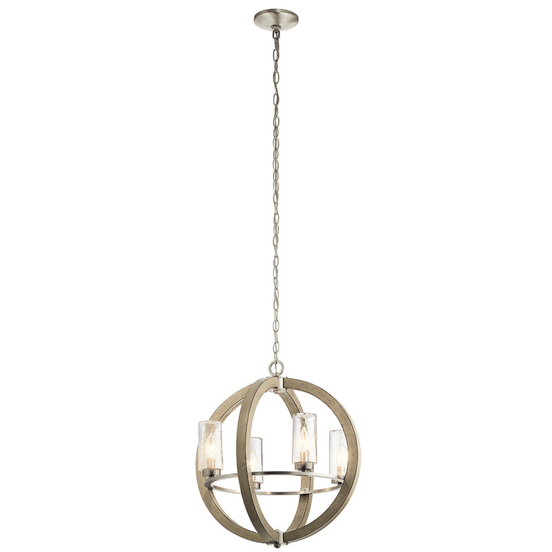 Kichler Grand Bank 20" 4 Light Chandelier 49791DAG