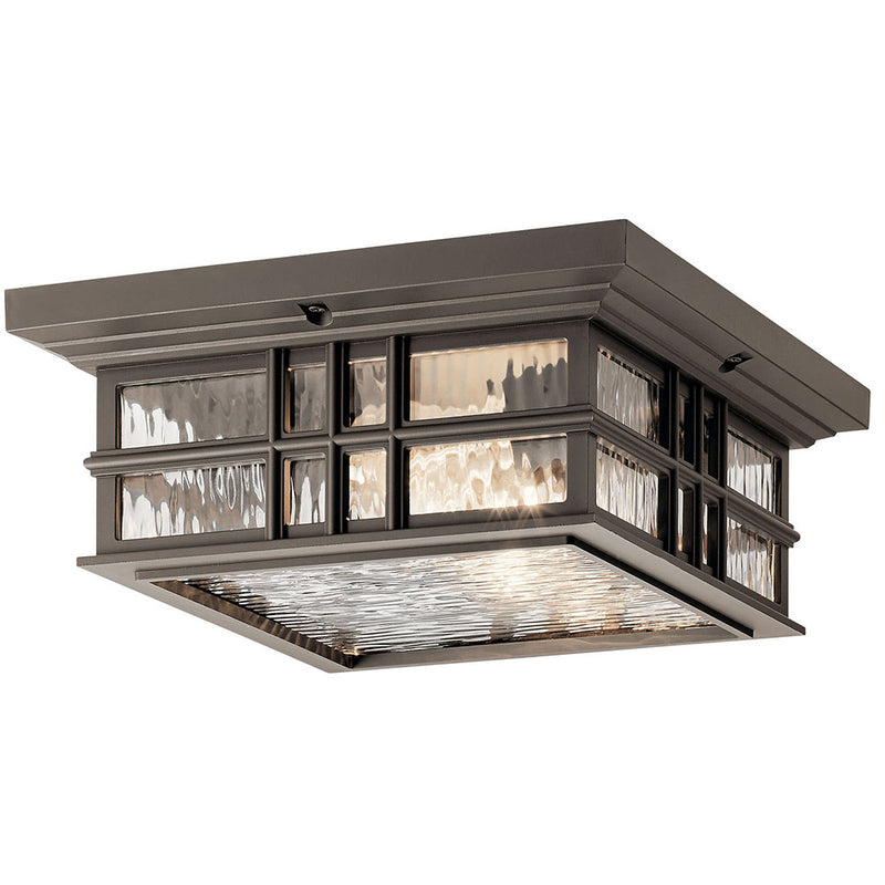 Kichler Beacon Square CLIMATES 2 Light Flush Mount Olde Bronze 49834OZ