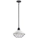 Kichler Pier 1 Light 12" Convertible Pendant White 49992WH