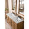 James Martin Providence 60" Double Vanity Cabinet Driftwood with 3 cm Eternal Jasmine Pearl Quartz Top 238-105-5611-3EJP