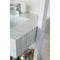 James Martin Lakeside 30" Single Vanity Glossy White with Arctic Fall Solid Surface Top 410-V30-GW-AF