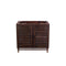 James Martin Portland 36" Single Vanity Burnished Mahogany with 3 cm Galala Beige Top 620-V36-BNM-3OGLB