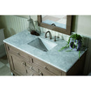 James Martin Chicago 48" Whitewashed Walnut Single Vanity with 3 cm Carrara Marble Top 305-V48-WWW-3CAR